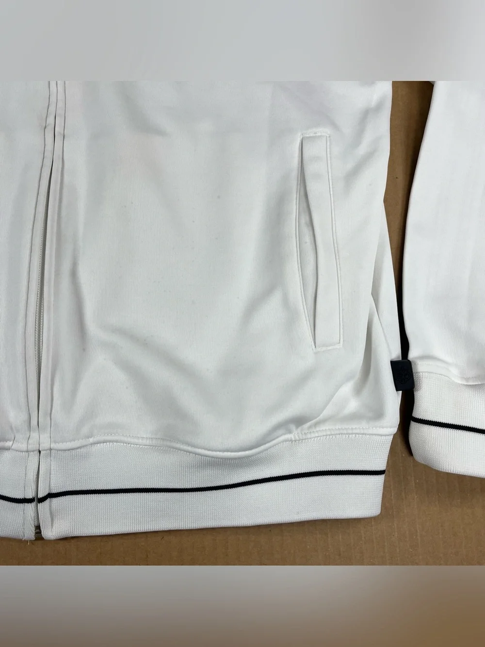 VTG Adidas 2006 FIFA World Cup Germany Koln Track Jacket Mens L White Zip Soccer